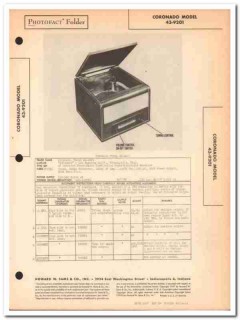 coronado model 43-9201 am radio receiver phono sams photofact manual coronado model 43-9201 am radio receiver phono sams photofact manual