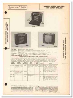 emerson model 536a 551a 553a portable am radio sams photofact manual emerson model 536a 551a 553a portable am radio sams photofact manual