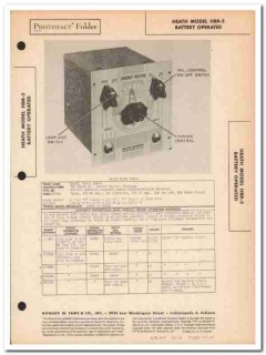 heath model hbr-5 aircraft beacon receiver radio sams photofact manual heath model hbr-5 aircraft beacon receiver radio sams photofact manual