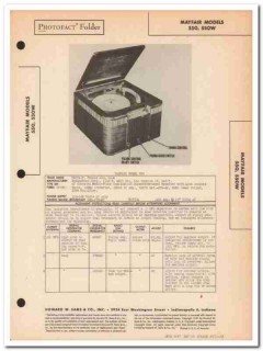 mayfair model 550 550w am radio phono phonograph sams photofact manual