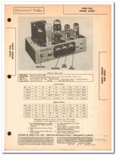 tone pak model ac8hf 4-tube 3-ch audio amplifier sams photofact manual tone pak model ac8hf 4-tube 3-ch audio amplifier sams photofact manual
