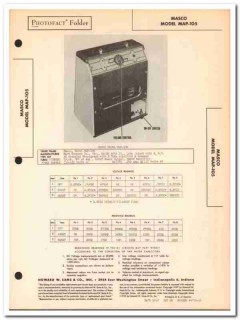 masco model map-105 3-tube audio amplifier sams photofact manual masco model map-105 3-tube audio amplifier sams photofact manual