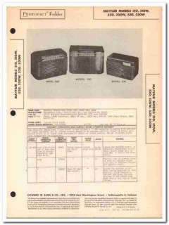 mayfair model 510x 520x 530x 5-tube am radio sams photofact manual