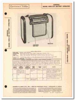 sonora model wdu-233 portable am radio receiver sams photofact manual sonora model wdu-233 portable am radio receiver sams photofact manual