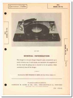 rca model rp-176 2-post automatic phonograph sams photofact manual rca model rp-176 2-post automatic phonograph sams photofact manual