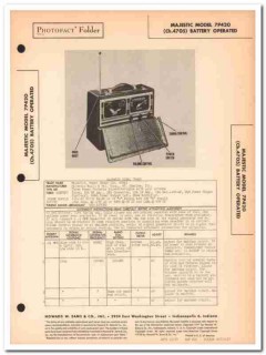 majestic model 7p420 5-tube am radio receiver sams photofact manual majestic model 7p420 5-tube am radio receiver sams photofact manual