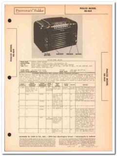 philco model 48-464 6-tube am sw radio receiver sams photofact manual philco model 48-464 6-tube am sw radio receiver sams photofact manual