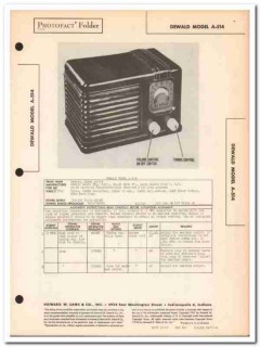 de wald model a-514 5-tube am radio receiver sams photofact manual de wald model a-514 5-tube am radio receiver sams photofact manual