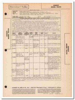 knight model 7b-220 6-tube am fm radio receiver sams photofact manual