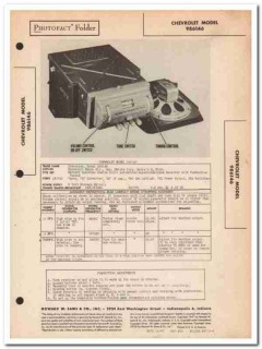 chevrolet model 986146 pushbutton car am radio sams photofact manual