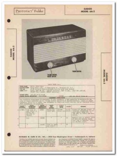 garod model 6a-2 6-tube am radio receiver sams photofact manual garod model 6a-2 6-tube am radio receiver sams photofact manual