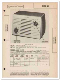 sound inc model 5r2 4-tube am radio receiver sams photofact manual