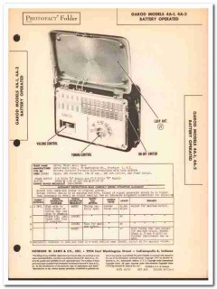 garod model 4a-1 4a-2 4-tube am radio receiver sams photofact manual garod model 4a-1 4a-2 4-tube am radio receiver sams photofact manual