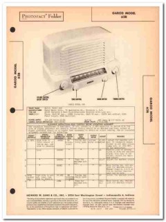 garod model 62b 6-tube am sw radio receiver sams photofact manual garod model 62b 6-tube am sw radio receiver sams photofact manual