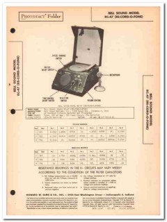 bell sound model rc-47 re-cord-o-fone phonograph sams photofact manual bell sound model rc-47 re-cord-o-fone phonograph sams photofact manual