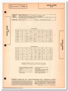 capitol model d-17 7-tube record player phono sams photofact manual