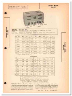 masco model ma-50 3-chan 10-tube audio amplifier sams photofact manual masco model ma-50 3-chan 10-tube audio amplifier sams photofact manual