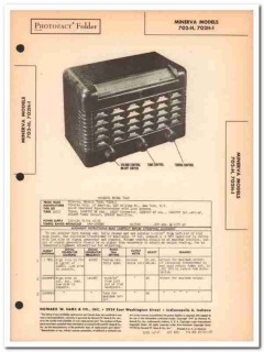 minerva model 702h 702h-1 am radio receiver sams photofact manual