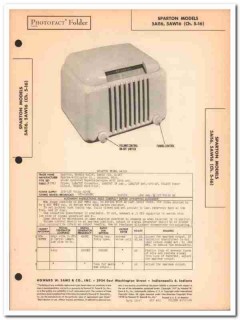 sparton model 5ai16 5aw16 5-tube am radio sams photofact manual