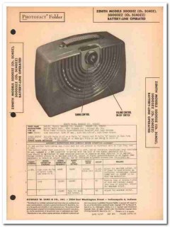 zenith model 5g003z 5g003zz 4-tube am radio sams photofact manual zenith model 5g003z 5g003zz 4-tube am radio sams photofact manual