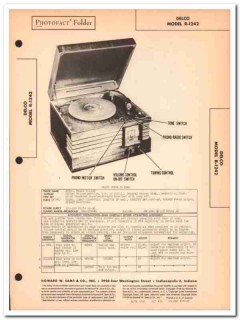 delco model r-1242 5-tube am radio phonograph sams photofact manual delco model r-1242 5-tube am radio phonograph sams photofact manual