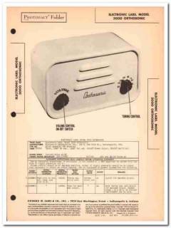 electronic labs model 3000 orthosonic trf radio sams photofact manual electronic labs model 3000 orthosonic trf radio sams photofact manual