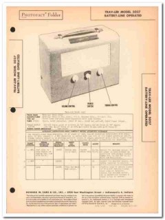 trav-ler model 5027 portable 4-tube am radio sams photofact manual trav-ler model 5027 portable 4-tube am radio sams photofact manual