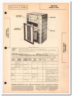 truetone model d-1845 6-tube am sw radio phono sams photofact manual