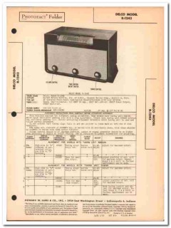 delco model r-1243 6-tube am radio phonograph sams photofact manual delco model r-1243 6-tube am radio phonograph sams photofact manual