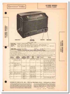 olympic model 7-532w 7-532v 6-tube am fm radio sams photofact manual olympic model 7-532w 7-532v 6-tube am fm radio sams photofact manual