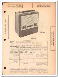 truetone model d-3721 portable 4-tube am radio sams photofact manual truetone model d-3721 portable 4-tube am radio sams photofact manual
