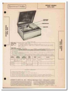 crosley model 56tq 56tz 5-tube am radio phono sams photofact manual crosley model 56tq 56tz 5-tube am radio phono sams photofact manual