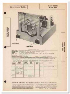 david bogen model r501 6-tube am radio receiver sams photofact manual david bogen model r501 6-tube am radio receiver sams photofact manual