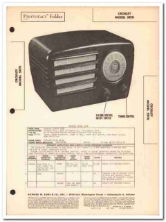 crosley model 58tk 6-tube am radio receiver sams photofact manual crosley model 58tk 6-tube am radio receiver sams photofact manual