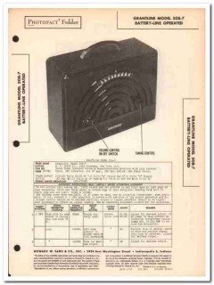 grantline model 508-7 4-tube portable am radio sams photofact manual grantline model 508-7 4-tube portable am radio sams photofact manual