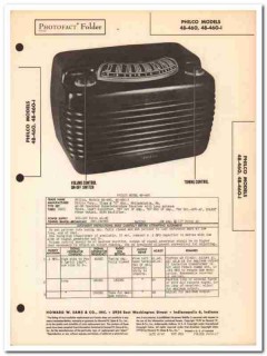 philco model 48-460 48-460-i 6-tube am radio sams photofact manual philco model 48-460 48-460-i 6-tube am radio sams photofact manual