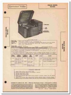 philco model 48-1254 6-tube am radio phonograph sams photofact manual philco model 48-1254 6-tube am radio phonograph sams photofact manual