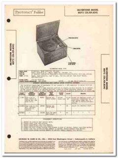 silvertone model 8072 5-tube am radio phonograph sams photofact manual silvertone model 8072 5-tube am radio phonograph sams photofact manual