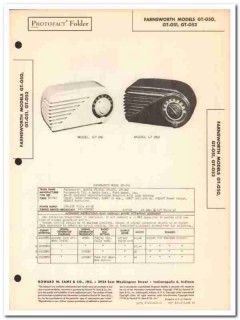 farnsworth model gt-050 gt-051 gt-052 am radio sams photofact manual farnsworth model gt-050 gt-051 gt-052 am radio sams photofact manual