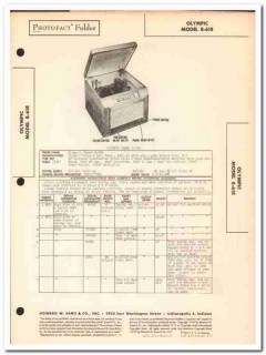olympic model 8-618 6-tube am sw radio phono sams photofact manual olympic model 8-618 6-tube am sw radio phono sams photofact manual