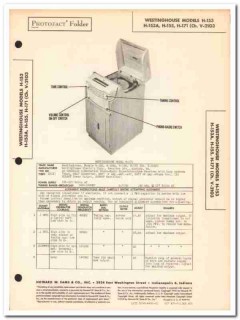westinghouse model h-153 h-155 h-171 radio phono sams photofact manual