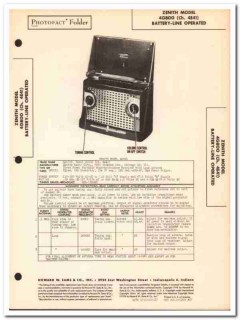 zenith model 4g800 4-tube portable am radio sams photofact manual zenith model 4g800 4-tube portable am radio sams photofact manual