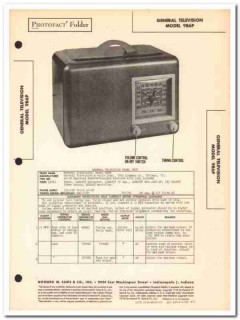 general television model 9b6p 6-tube am radio sams photofact manual general television model 9b6p 6-tube am radio sams photofact manual