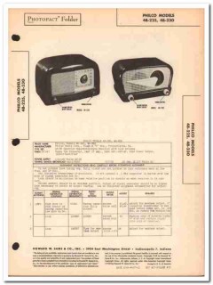philco model 48-225 48-230 5-tube am radio sams photofact manual philco model 48-225 48-230 5-tube am radio sams photofact manual