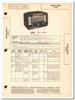 signal model af252 6-tube am fm radio receiver sams photofact manual signal model af252 6-tube am fm radio receiver sams photofact manual
