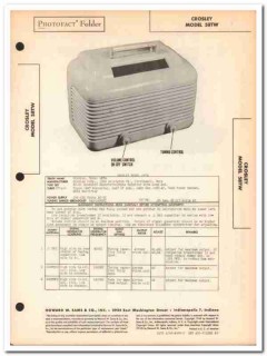 crosley model 58tw 5-tube am radio receiver sams photofact manual crosley model 58tw 5-tube am radio receiver sams photofact manual