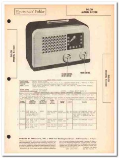 delco model r-1238 5-tube am radio receiver sams photofact manual delco model r-1238 5-tube am radio receiver sams photofact manual