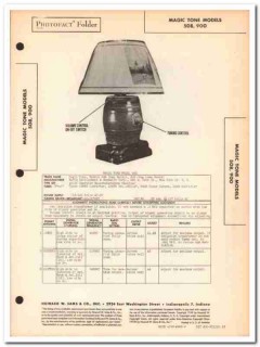 magic tone model 508 900 keg 4-tube am radio sams photofact manual magic tone model 508 900 keg 4-tube am radio sams photofact manual