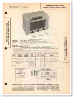 stewart-warner model 9002-x 6-tube am radio sams photofact manual stewart-warner model 9002-x 6-tube am radio sams photofact manual