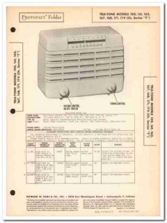 tele-tone model 150 16x 171 174 4-tube am radio sams photofact manual tele-tone model 150 16x 171 174 4-tube am radio sams photofact manual